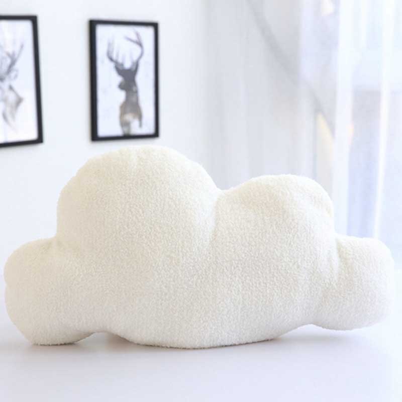 Cojín De Felpa ISAKEN Serie Cielo | Luna, Nube, Arcoíris O Estrella | 45 Cm | Relleno De Algodón PP | Decoración Y Abrazo