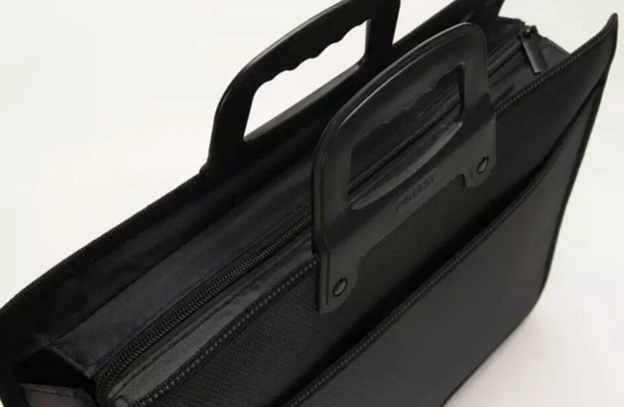 Draagbare Document Tas Canvas A4 Kantoor Rits Tas Grote Capaciteit