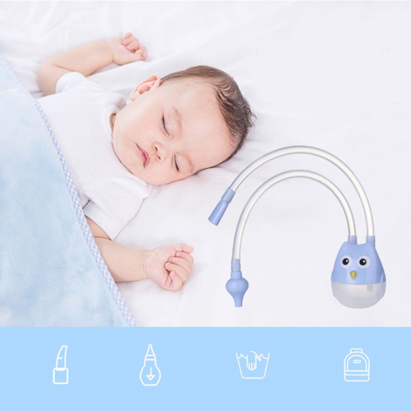 Baby nasal sugesuger aspirator næse renere silikone mund suges suger  l9cd