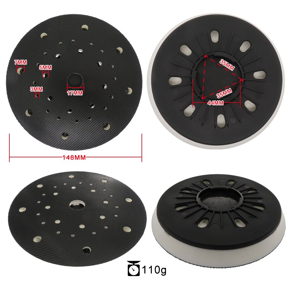6 &quot;33 löcher Sichern Platte Schleifen Pad Haken Schleife 150mm Dual Aktion Auto Polieren Polieren Pad Für Festool Schleifer