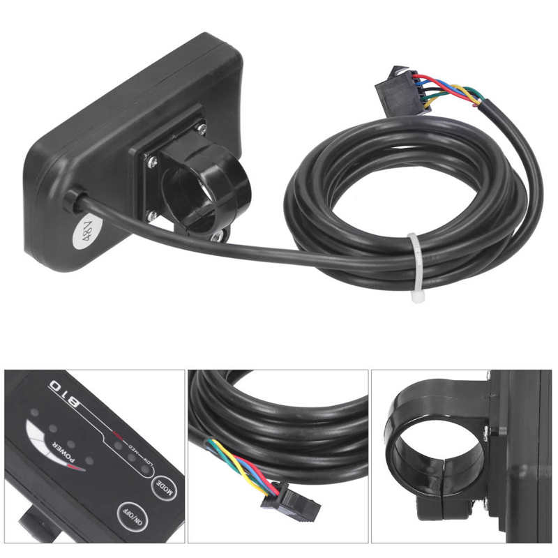 Electric Bicycle Screen Display 48V LED810 Instrument Display Meter Panel Waterproof for Electric Bicycle E‑Scooter