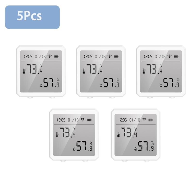 Tuya Zigbee Smart Temperature And Humidity Sensor Controller Meter Indoor Hygrometer Thermometer Support Alexa Google Home