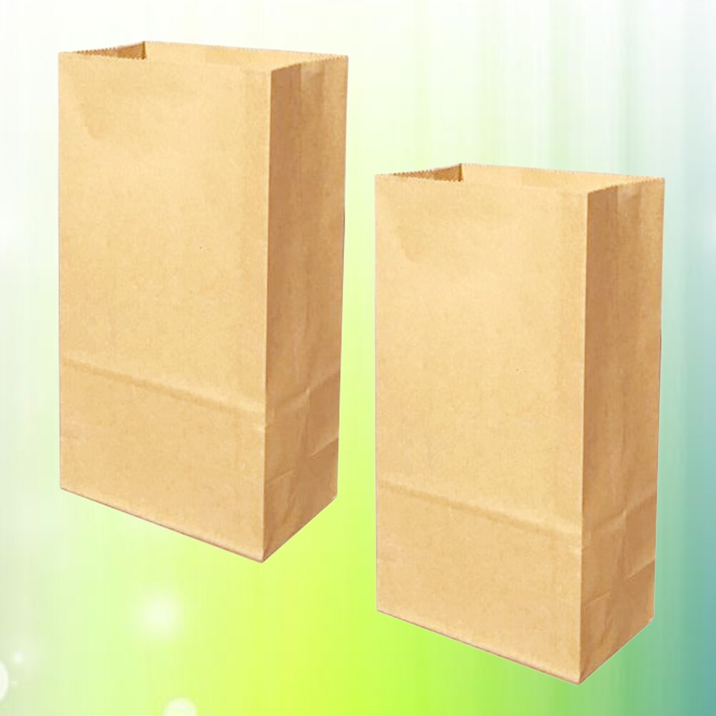 50pcs Kraft Paper Bags Favors Candies Bags Containers for Snack Bar Home Cafe Bakery Restaurant
