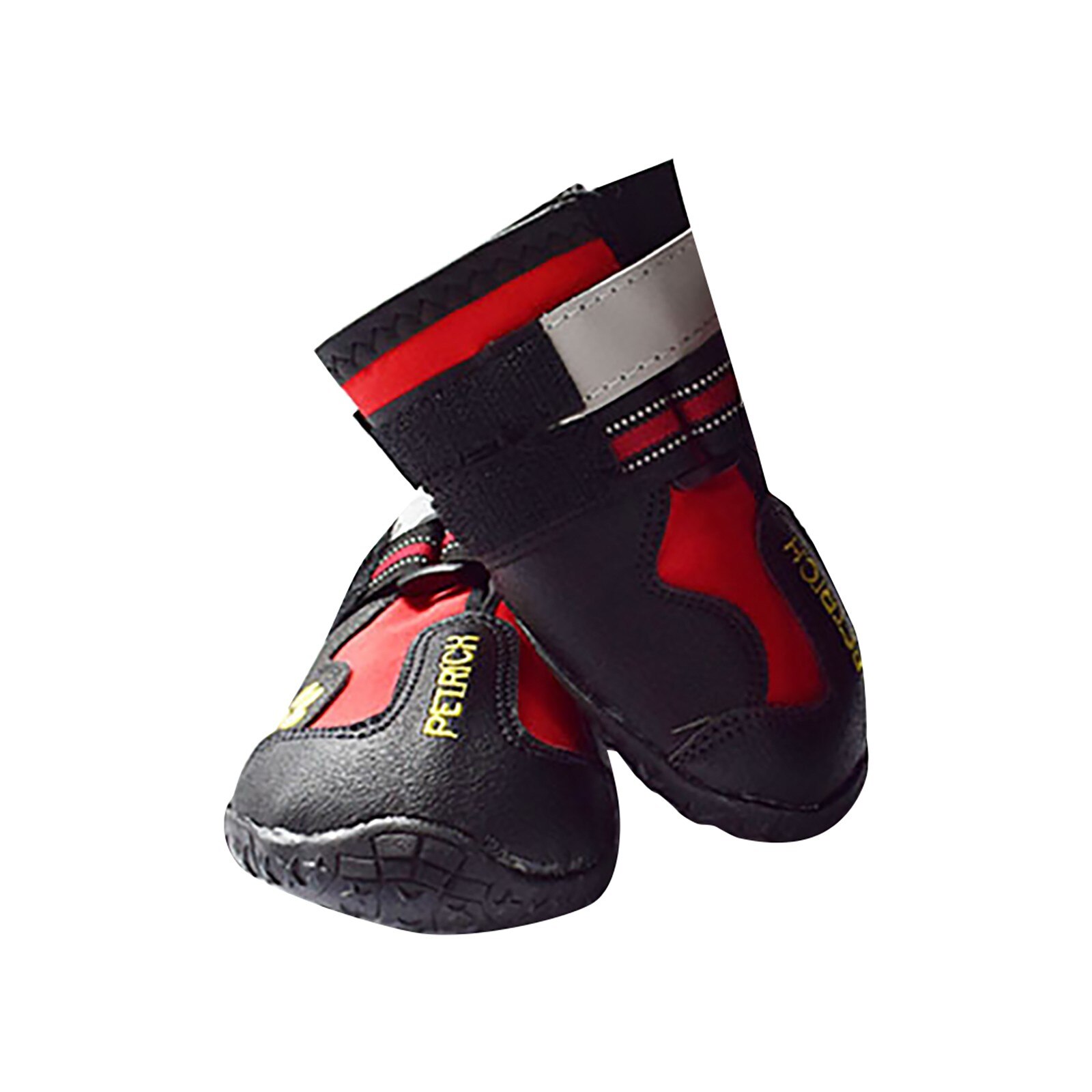 Pet Dog Shoes For Sports Outdoor Wearable For Pets PVC Soles Waterproof Reflective Dog Boots for Small Medium Large Dog accessor: Red / 4