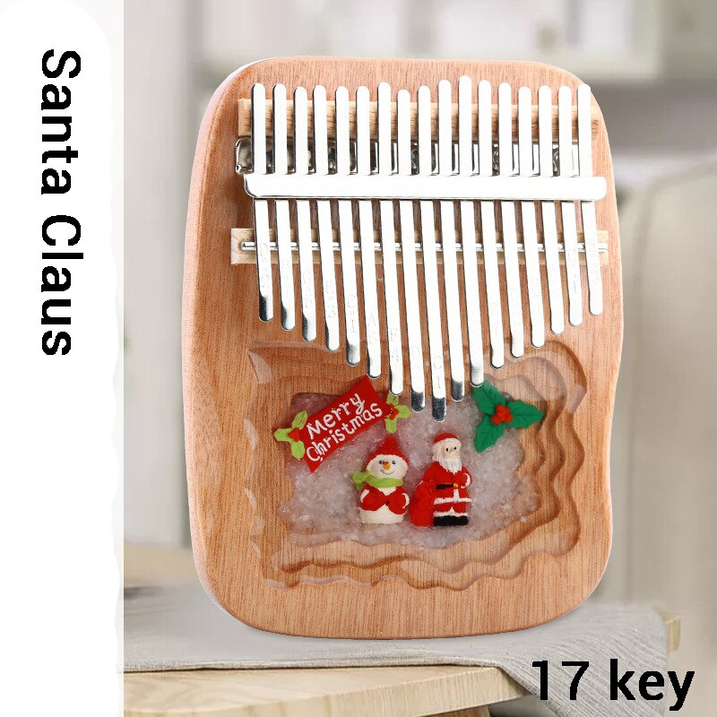 Kerstmis carlimba kalimba 17 toetsen kerstman duim piano muziekinstrument kerstman verjaardag: Sinterklaas 17