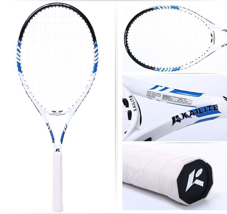 Kohlenstoff Aluminium Legierung Tennis Schläger Raqueta Tenis Schläger Racchetta Tennis Schläger tenis masculino pickleball Paddel: Blau