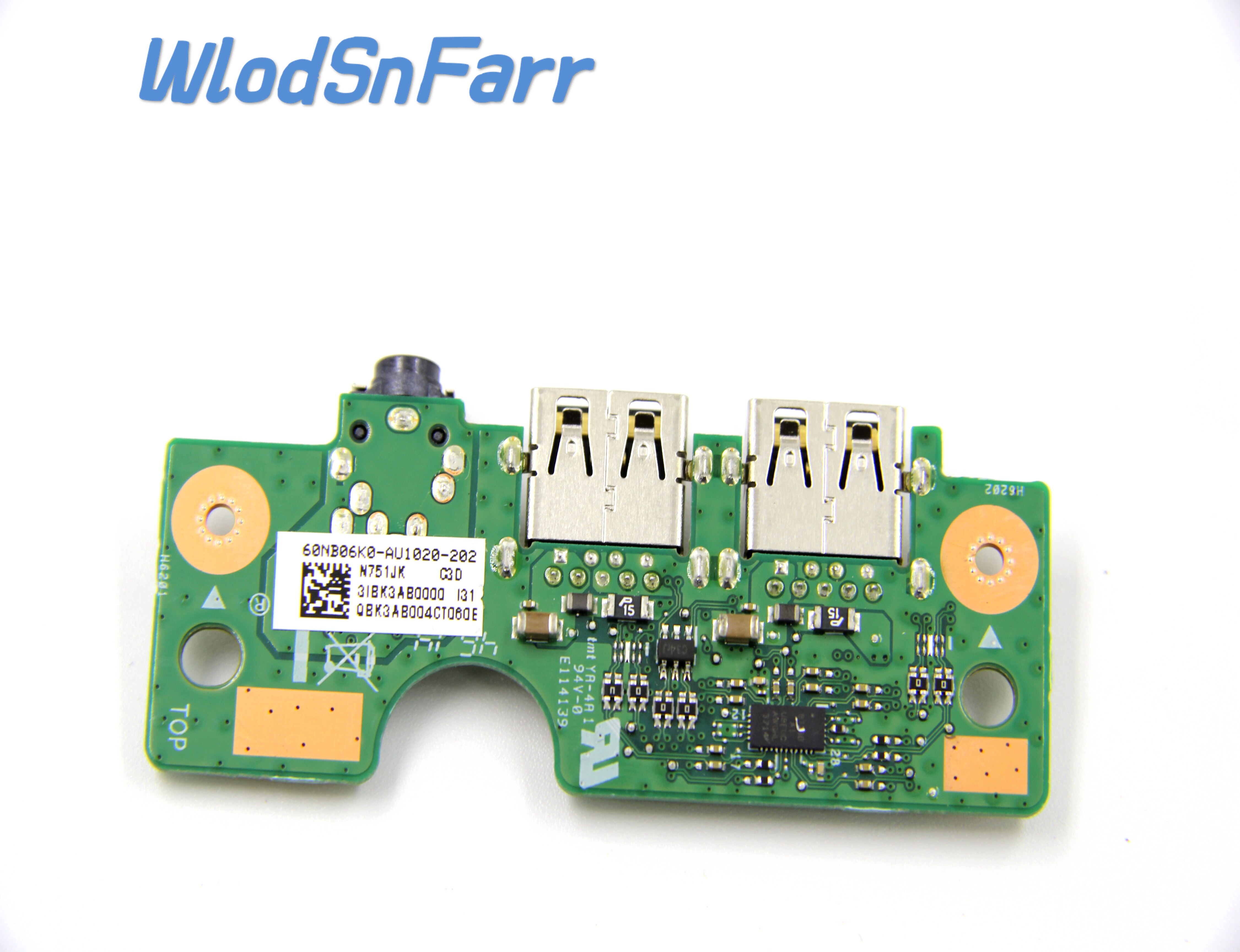N751JK _IO BOARD 60NB06K0 for ASUS N751 N751J N751JK N751JX N751JV Laptop Audio usb IO board Interface board