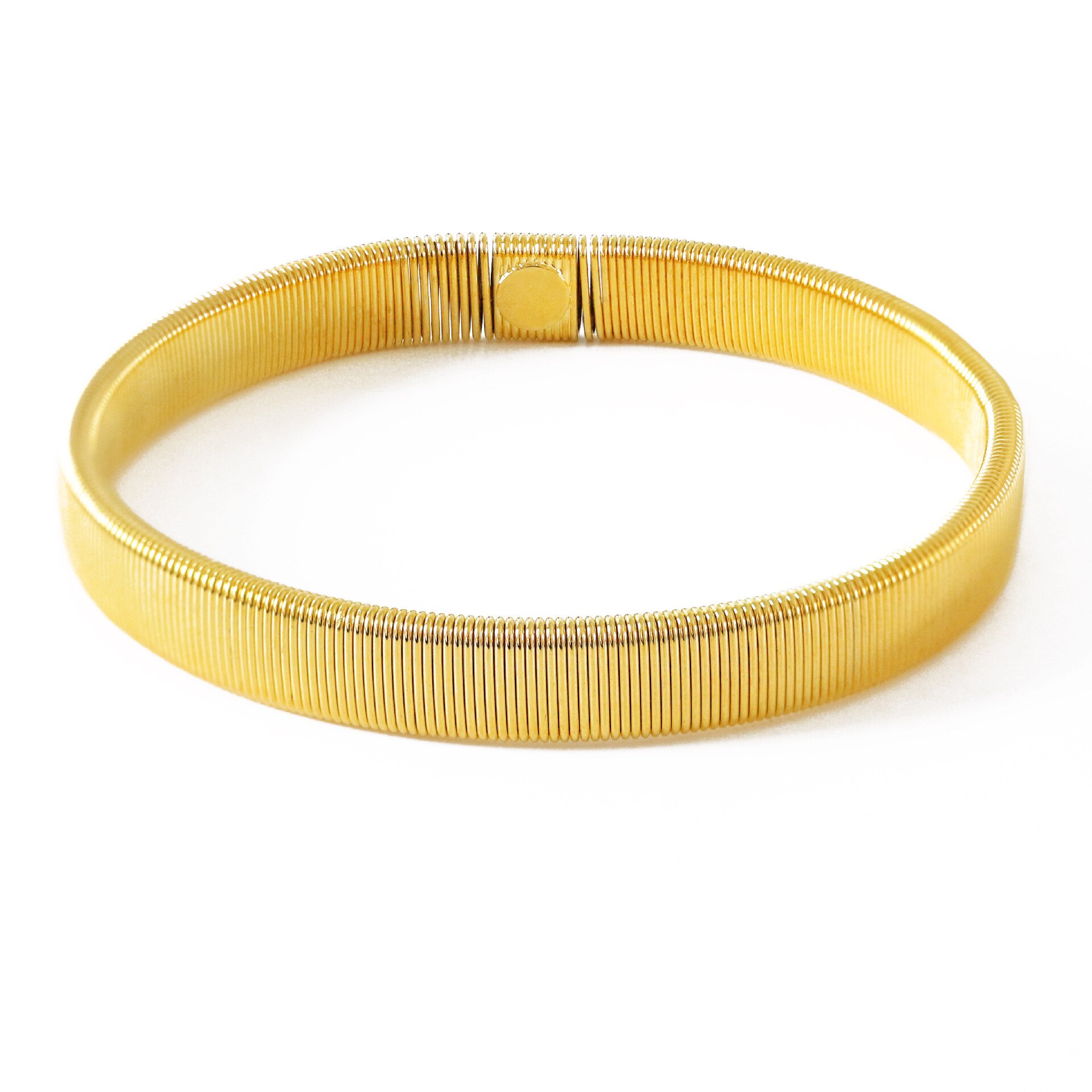 Unisex Rekbare Elastische Metalen Mouw Garters Heren Elastische Mode Metalen Arm Band Dames Mouw Houder: golden