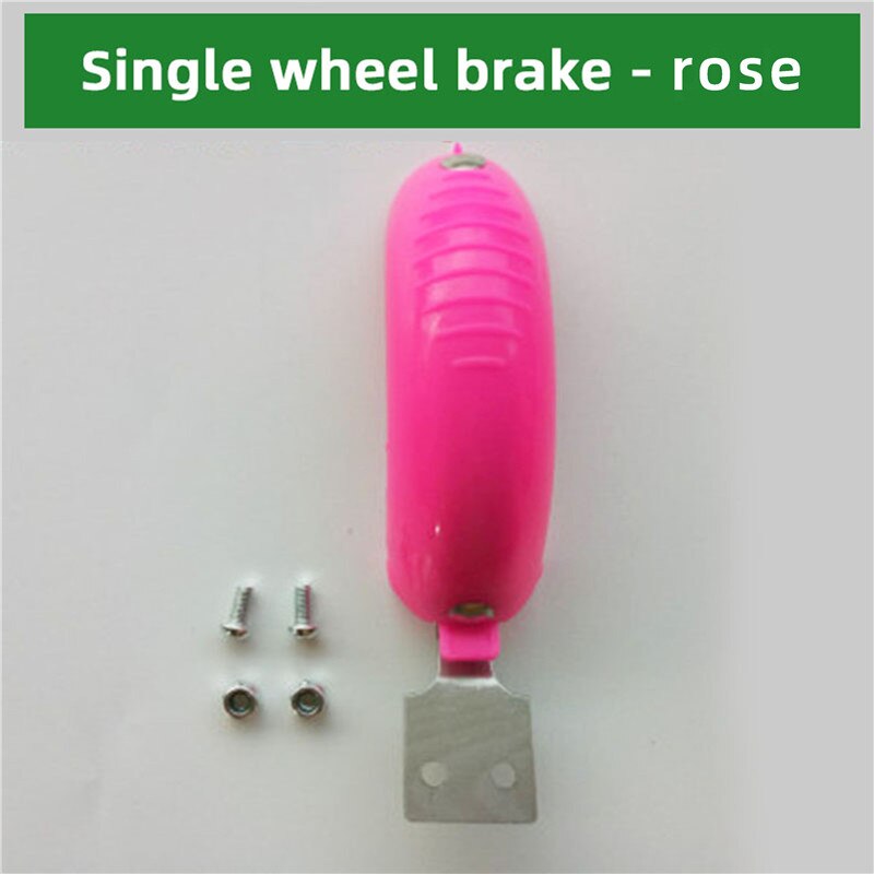 Almofadas de freio scooter para crianças, freio de roda traseira, skid, roda traseira, acessórios, 3 ou 4 rodas: Branco