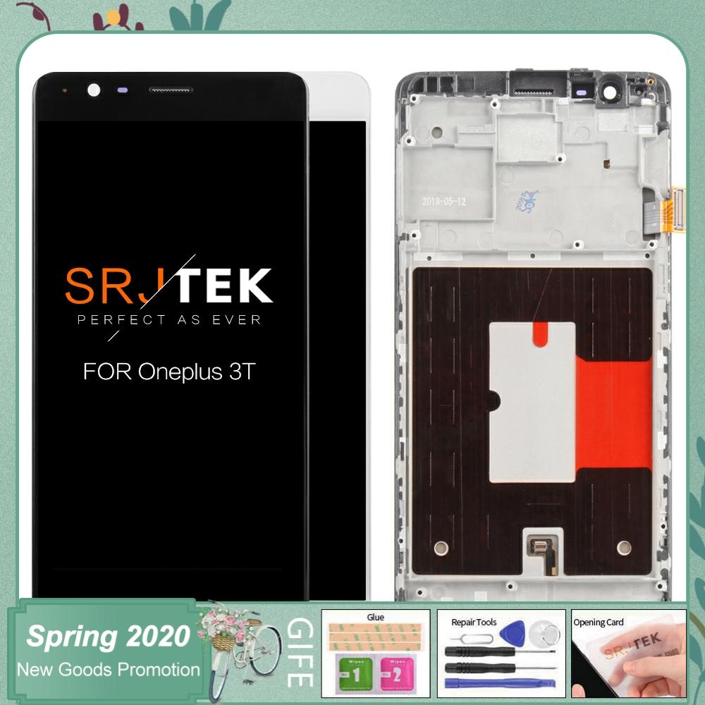 AMOLED Display Replacement for Oneplus 3T - 5.5" Touchscreen with Frame LCD