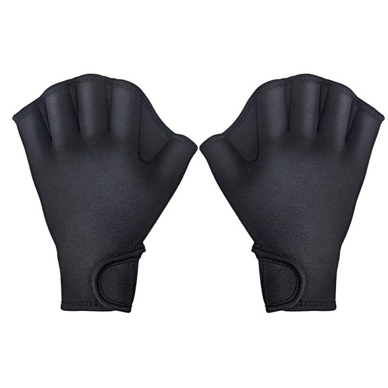 1 paar Schwimmen Tauchen Handschuhe Aquatische Fitness Wasser Widerstand Aqua Fit Paddle Training Finger Handschuhe