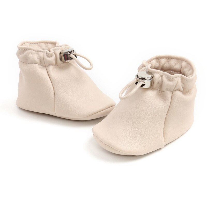 -né anti-dérapant semelle souple baskets premiers marcheurs bébé garçon fille PU cuir poche chaussures semelle souple enfant en bas âge chaussures 0-18M