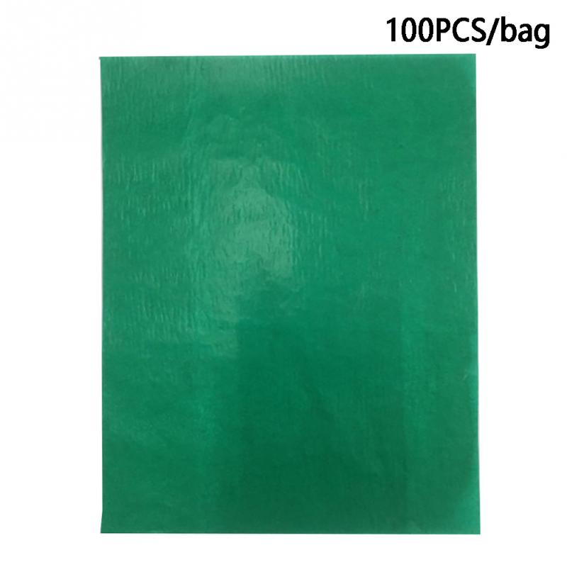 100 pcs Reusable Carbon Transfer Paper Cross Stitch Tracing Paper Carbon Graphite Copy Paper for Home Office A4 Fabric Drawing: Green