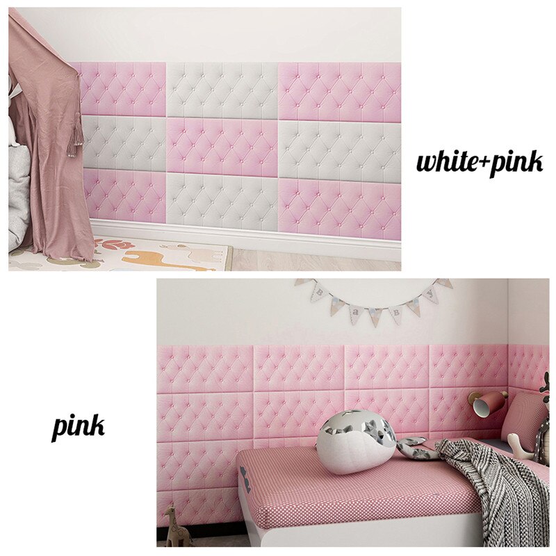 3d Foam Self-adhesive Wall Stickers Bedside Living Room Bedroom Anti-collision Cool Soft Bag Cushion Padded Tat Bed Wall Sticker