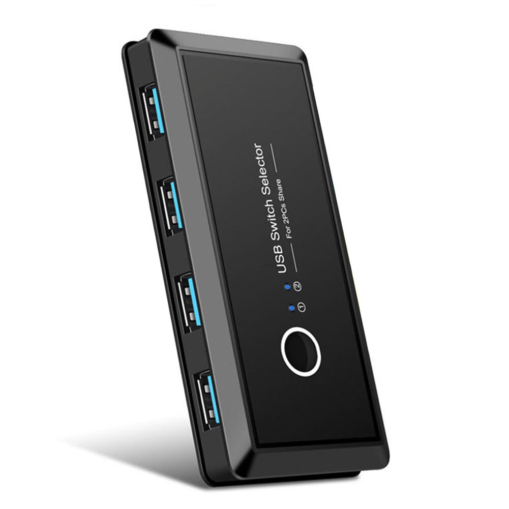 Usb kvm switch usb 3.0 2.0 switcher 2 port deler deling 4 enheter for tastatur mus skriverskjerm usb 2.0 3.0 switch selector