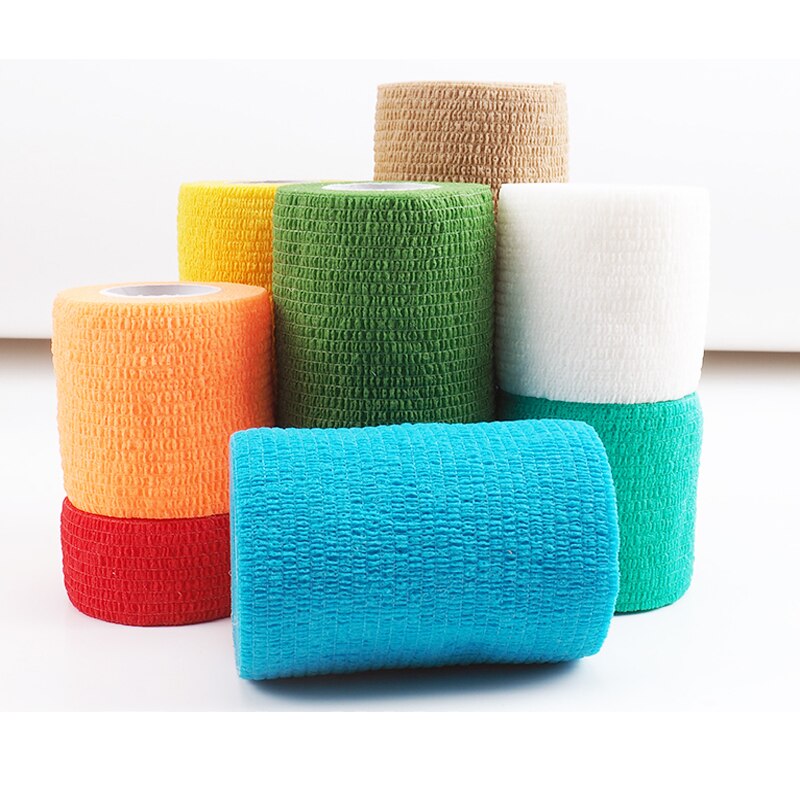 5CM*4.5M Colorful Sport Elastoplast Athletic Kinesiology Elastic Bandage Self Adhesive Wrap Ankle Knee Arthrosis Protector