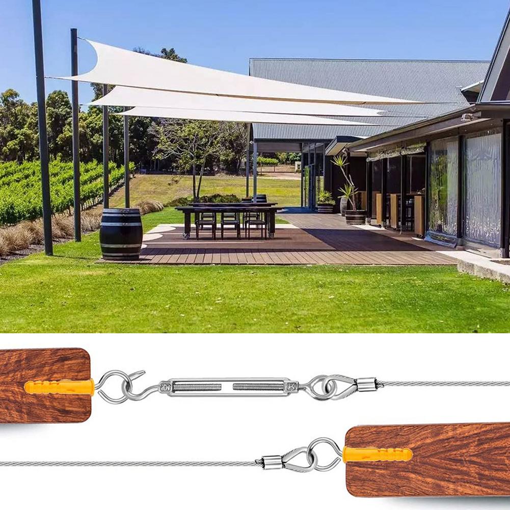30/20/15/10 M Outdoor Light Hanging Kit Wire Rope Steel PVC Coated Flexible Wire Rope Clothesline Cable Acero Tendedero Ropa