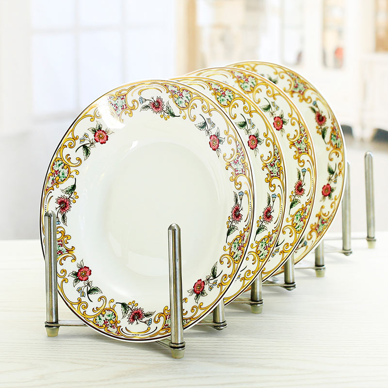 4 Stuks Set, 8Inch, Fijne Bone China Soep Schotel Set. Keramische Diner Serveren Schotel, Keuken Platen Soep Diepe Plaat, Restaurant Gerechten