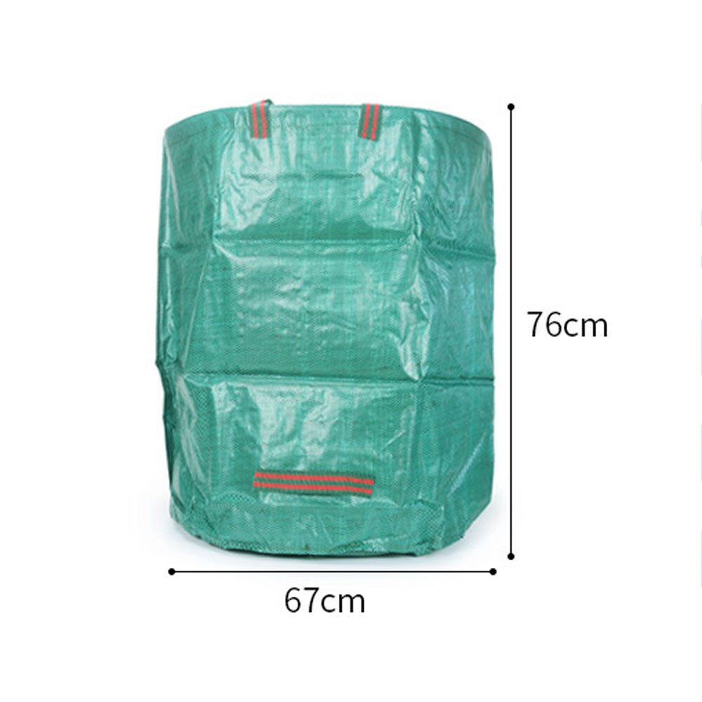 Bolsas de residuos de jardín reutilizables de 67x76cm bolsas duraderas de hojas de desecho de jardín con asas bolsas de residuos de patio para césped y jardín
