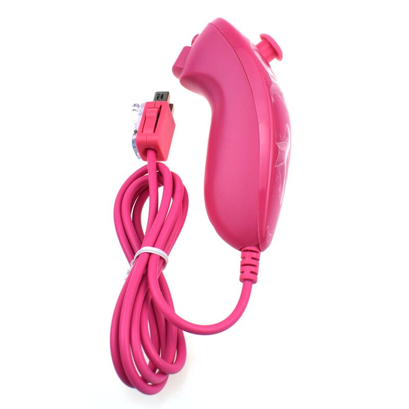 ViGRAND 1 pcs Nunchuck Controller Voor Nintendo Wii Console: peach