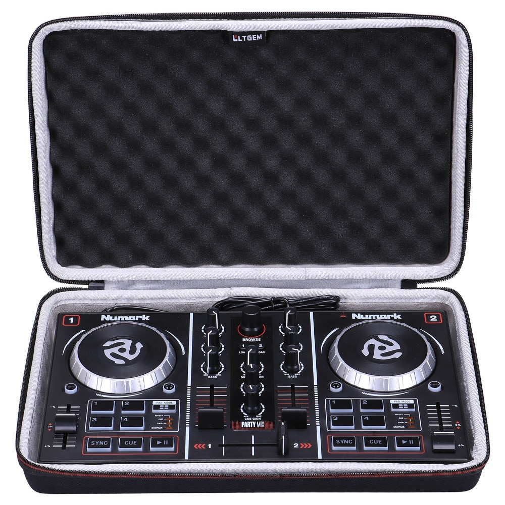 Ltgem eva hard case for numark party mix | starter dj -kontroller - reisebeskyttende oppbevaringspose