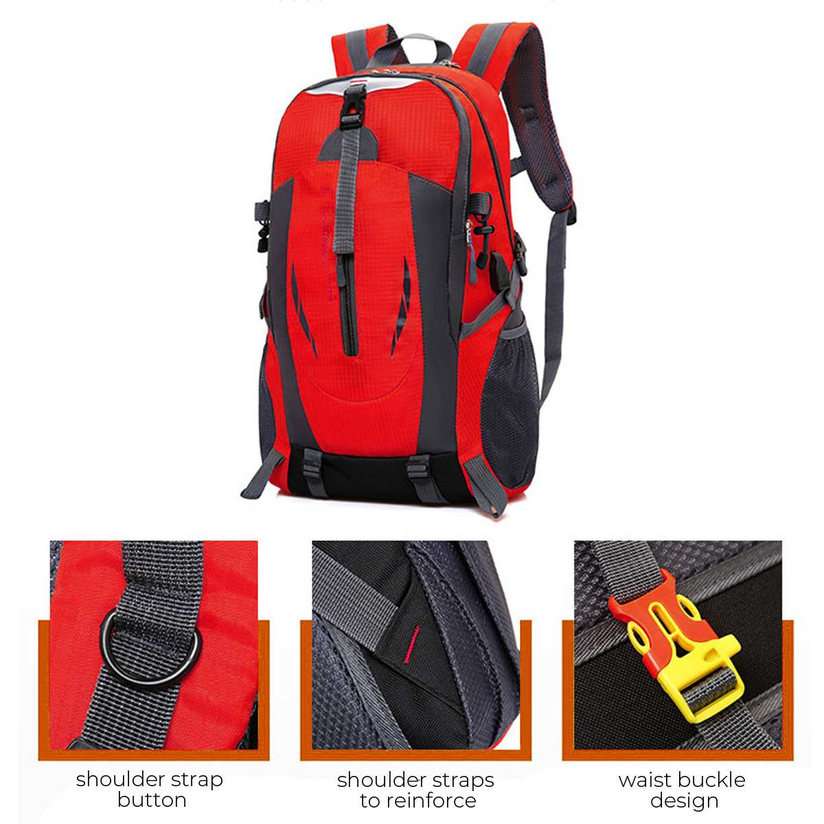 50L Usb Charging Travel Backpacks Waterproof Sports Backpack Hiking Backpack Mountaineering Camping Shoulder Bags