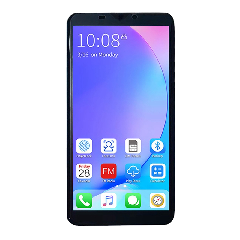 Z6 Pro Smart Phone 5.72 Inch MTK6572 2 Core 512MB+4GB ROM Dual SIM Dual Standby Android 4.4.2 Mobile Phone EU Plug: Gradient Blue