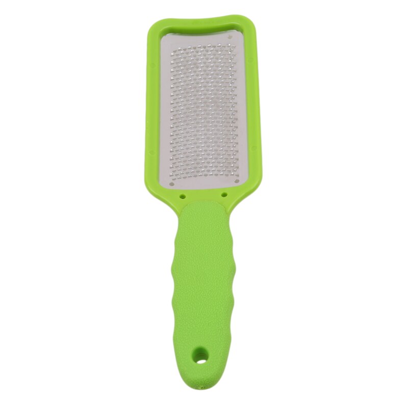 Raspa callos de pies de acero inoxidable, producto para eliminar la piel muerta, Lima exfoliante, Lima de pedicura, herramienta para el cuidado de los pies: Verde