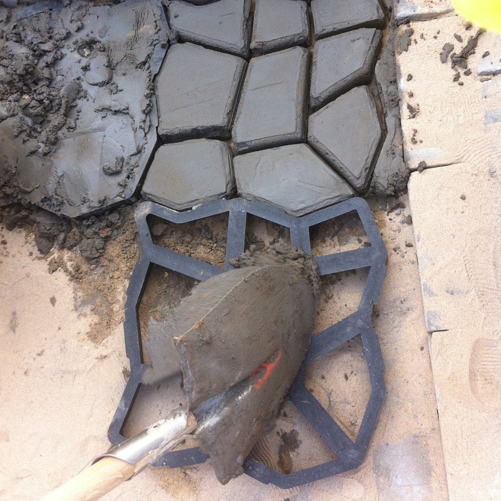 Moules à béton pour pavé de tremplin bricolage, moule à pierre, tremplin de tremplin, chemin de marche, moules en ciment pour jardin, pelouse, route en pierre, 9/7 grilles