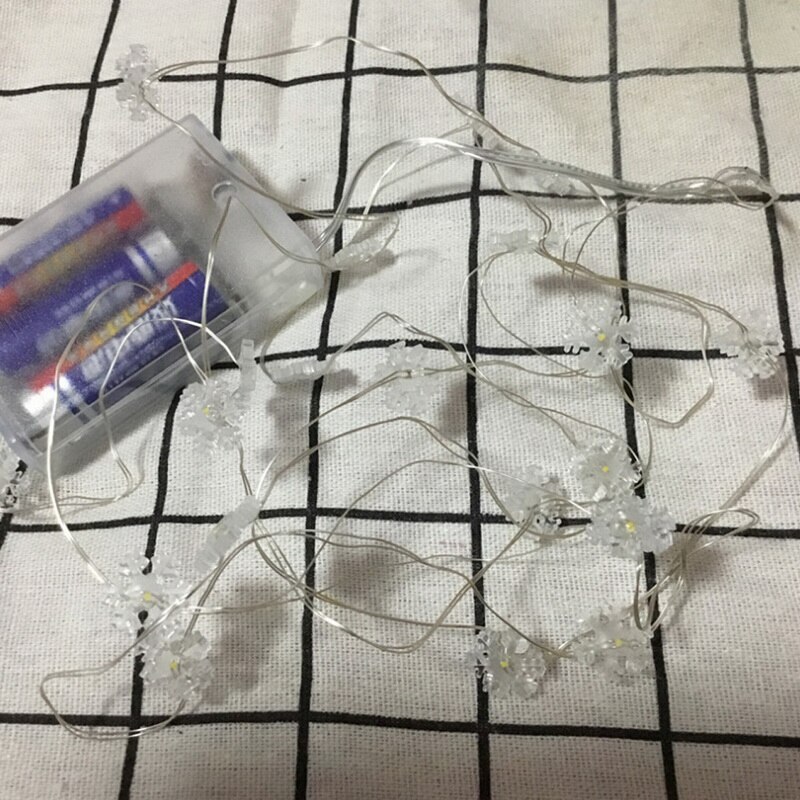 Christmas Decoration Outdoor Waterproof String Light Deer Snowman Snowflake Copper Wire Christmas Day String Lights 2M 20 Lights