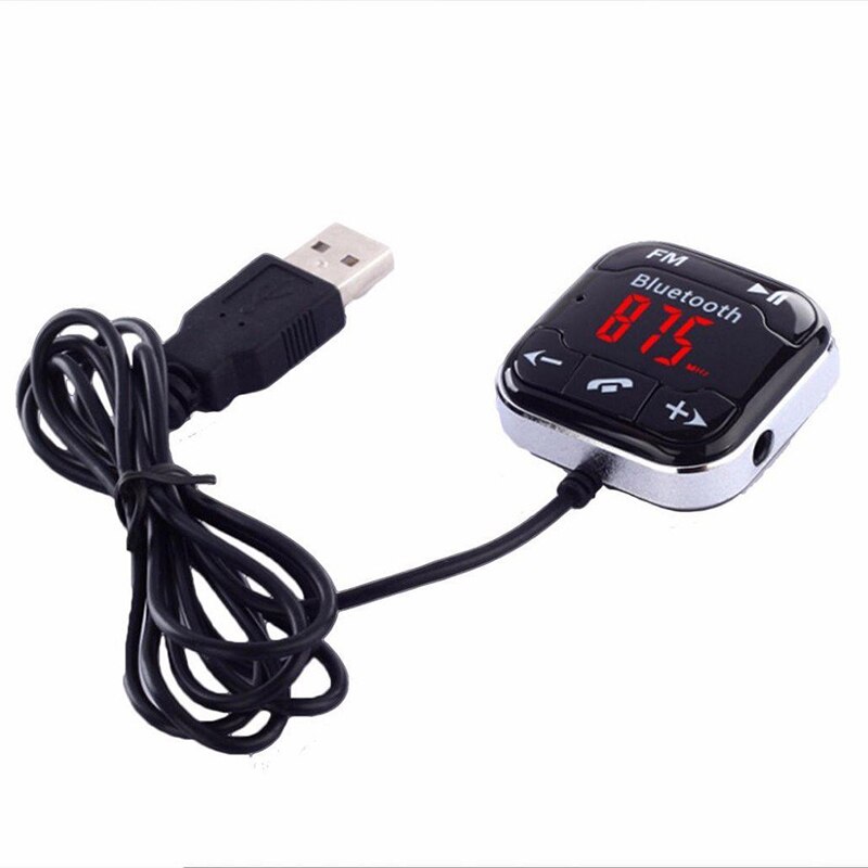 Draadloze bluetooth fm-zender voor in de auto ,  mp3- speler afstandsbediening, handsfree, zwart