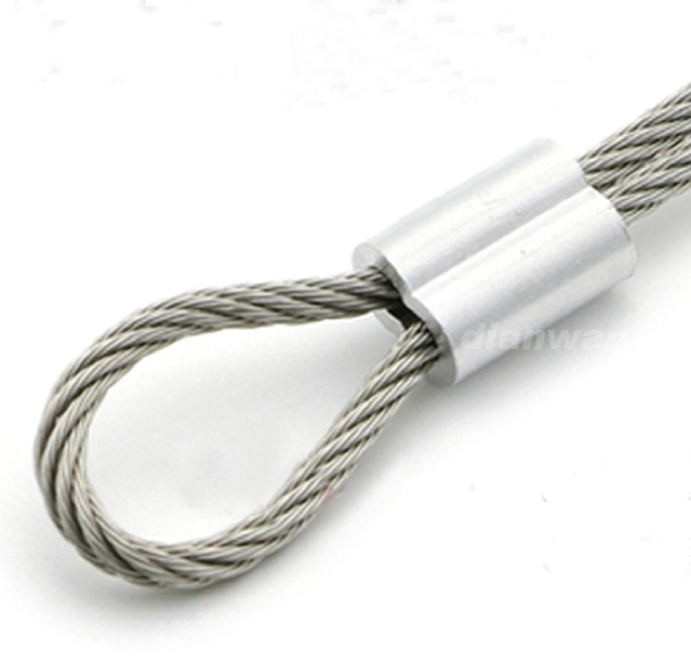 M2 Aluminum Crimping Loop Sleeves Cable Crimp