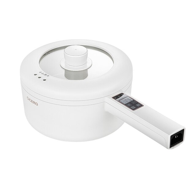 700W Electric Cooking Pot Portable Pot Rice Cooker Multicooker Ceramic Liner Smart Electric Skillet Single/Double Layer 1.6L: smart