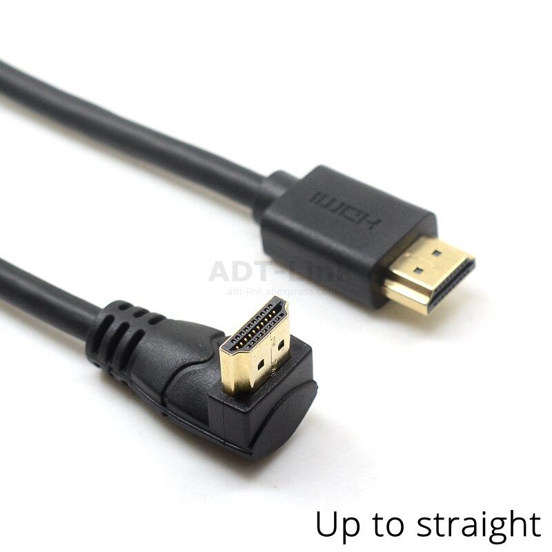 4K*2K 60HZ HDMI 2.0 A Male to HDMI v2.0 Up & Down & Left & Right Angled 90 degree Male HD extension Cable HDMI 2.0v angle cable: Up / 180cm