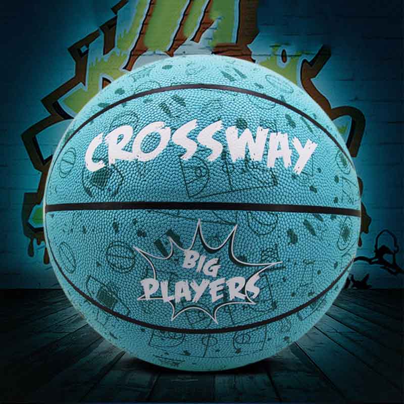 Pelota de baloncesto de PU Crossway, estándar oficial, 7 #, baloncesto Street Freestyle, Basket Ball de entrenamiento con Pin de bolsa de red