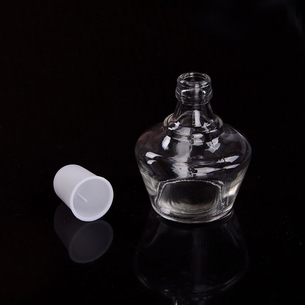Durable Alcohol Burner Burning Lamp Clear Glass Lab Equipment Heating 60ml