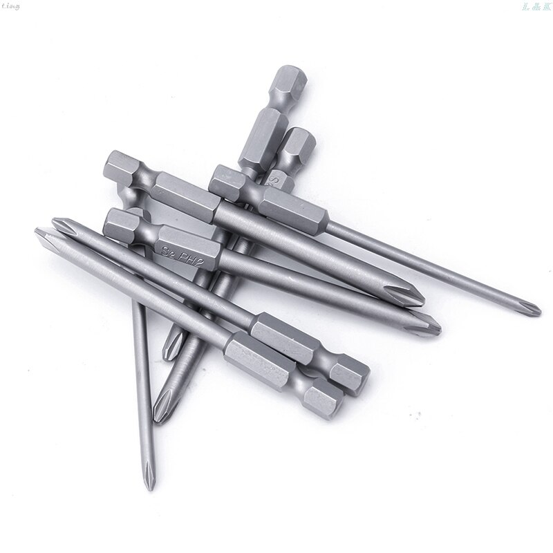 8 Pc Maten Gelegeerd Staal Magnetische Cross Head Schroevendraaiers 75 Mm Lengte 6.35 Mm Handvat