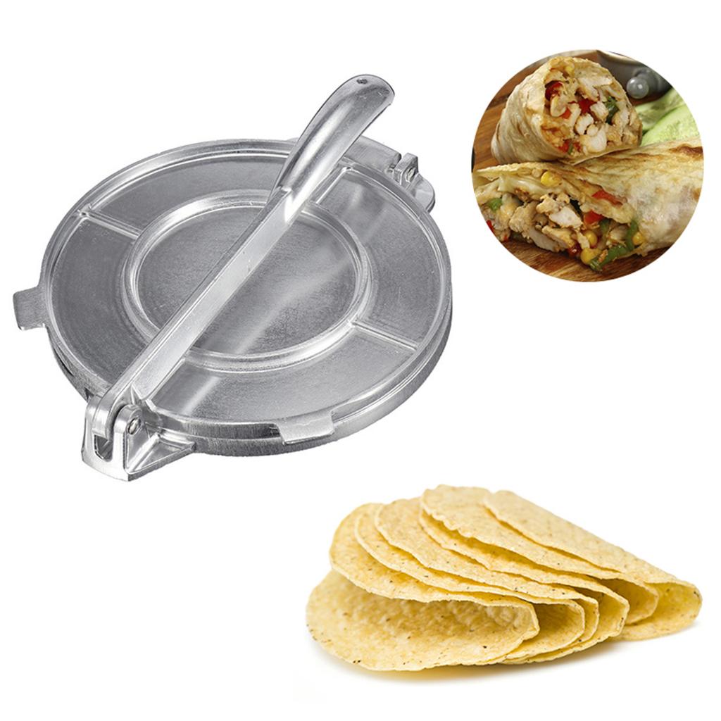 6.5" Tortilla Press Tortilla Maker Flour Tortilla Press Dough Press Silver