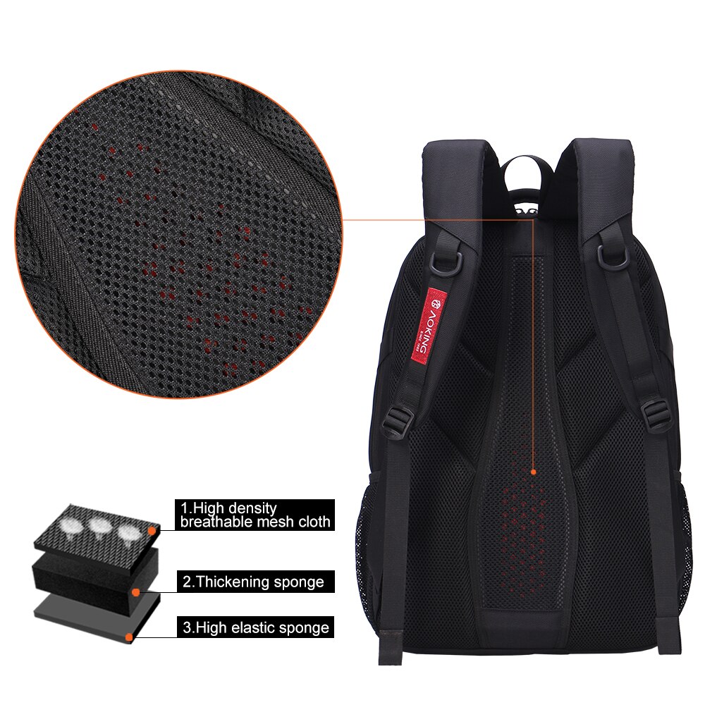 Aoking männer Rucksäcke Business Mochila für Laptop 14-15 Zoll Notebook Computer Taschen Mann Rucksack Schule Rucksack