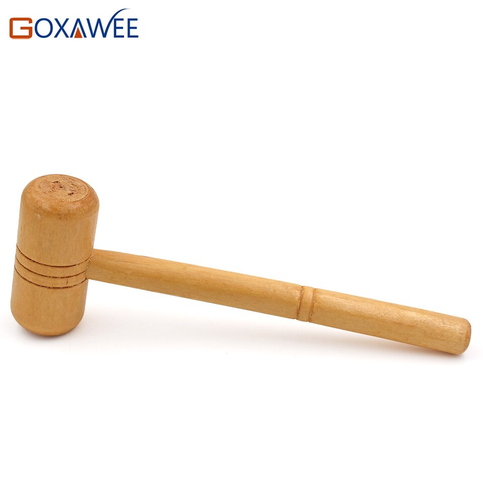 Goxawee 1Pc Houten Hamer Veilig Power Verminderd Multi-purpose Hand Hamer Gereedschap Voor Hardware Reparatie Sieraden Diy Gereedschap