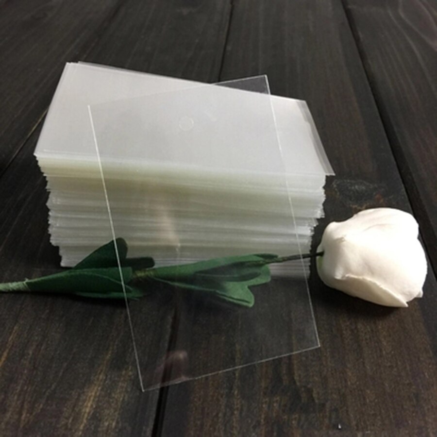 szie 8*12 cm 100 stücke transparent pvc-beutel für kleidungsstück papier-Schild, leer platic Halfter für kleidung karte