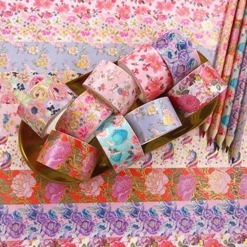 6 stuks washi tape set diy decoratie scrapbooking planner papier afplaktape label sticker briefpapier