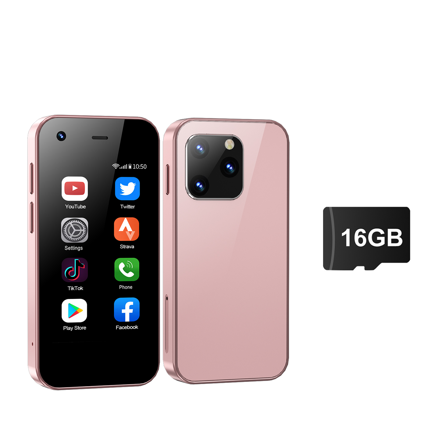 SERVO Mini-Smartphone König5000 Android 9.0 3G Netzwerk 2 SIM 2 GB 16 GB WiFi Hotspot abspielen Geschäft Chrom HD-Kamera Kleine Telefone: Blau