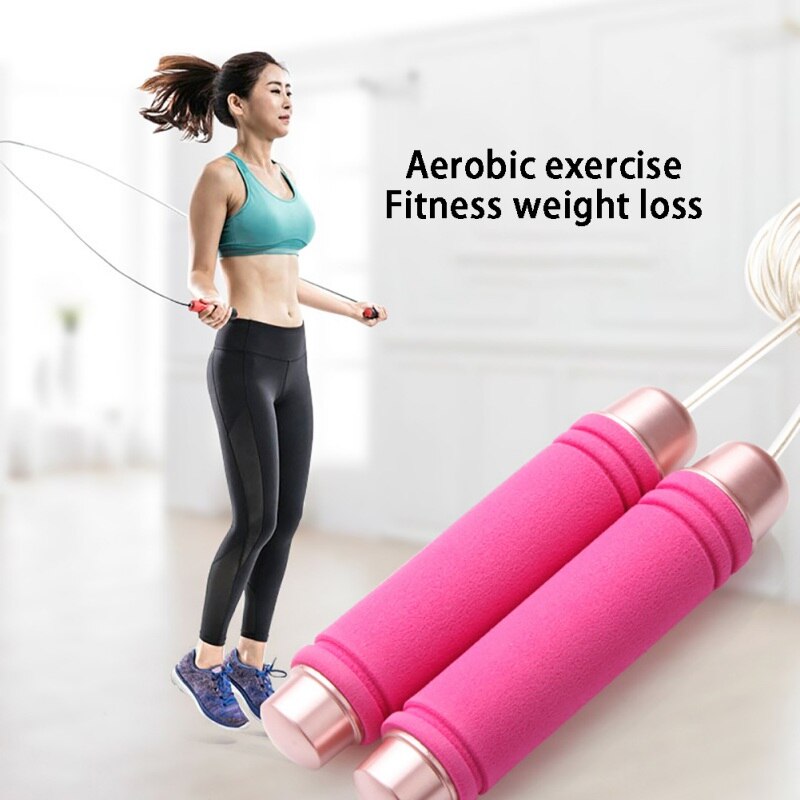 3m Jump Ropes Steel Wire Jump Rope Belt Bearing For Aerobic Exercise Like Speed Training Endurance Training Fitness Gym