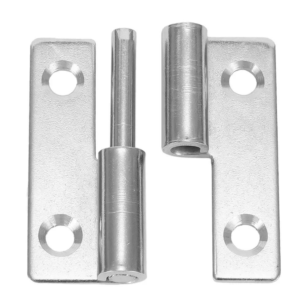 Detachable Hinge Slip Joint Flag Lift Off Door Hinge Stainless Steel Heavy Door Connector Flat Hinge Furniture Hardware: WHITE