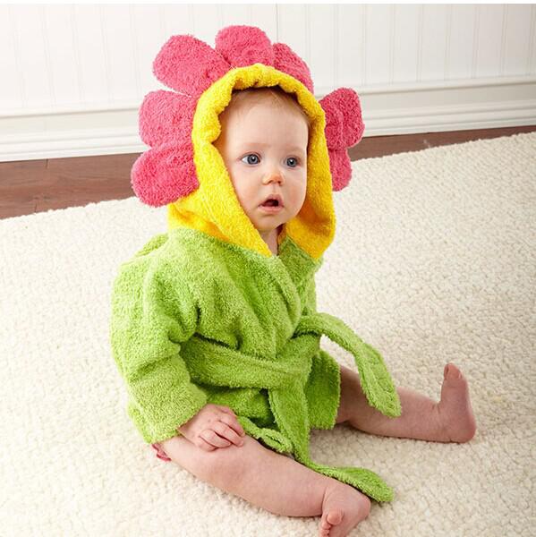 Spring Autumn Children Bathrobe Baby Cotton Cartoon Unisex Small Pajamas Animal Robes 1pcs Baby Hooded Blankets 0 To 12month: 11