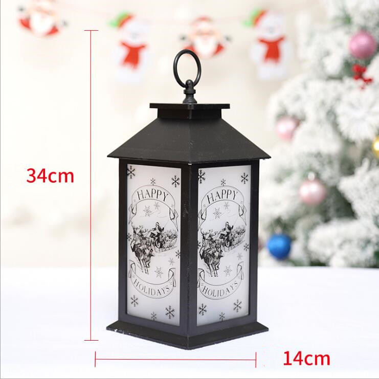 Christmas LED Lantern - Hanging Decorative Light - Festive Home Decor