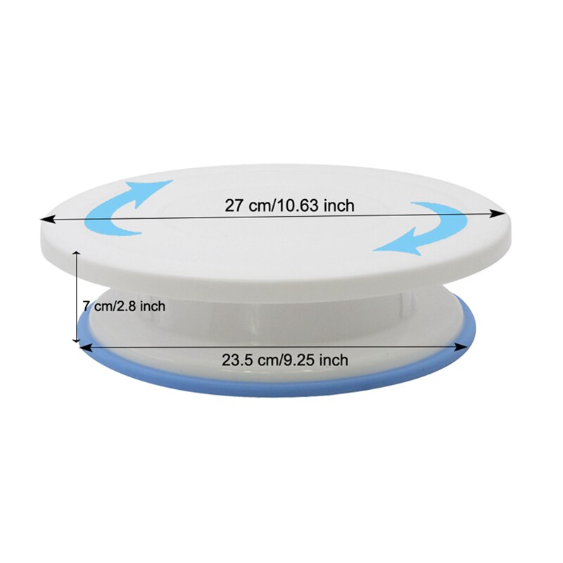 10 Inch Plastic Taart Draaitafel Diy Gebak Bakken Hulpmiddel Cake Stand Cake Turntable Roterende Cake Decorating Bakken Tool