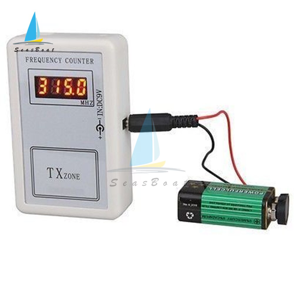 Remote Control Wireless Frequency Meter Counter Tester 250-450MHZ for Car Auto Key Remote Cymometer Detector Power Supply Cable