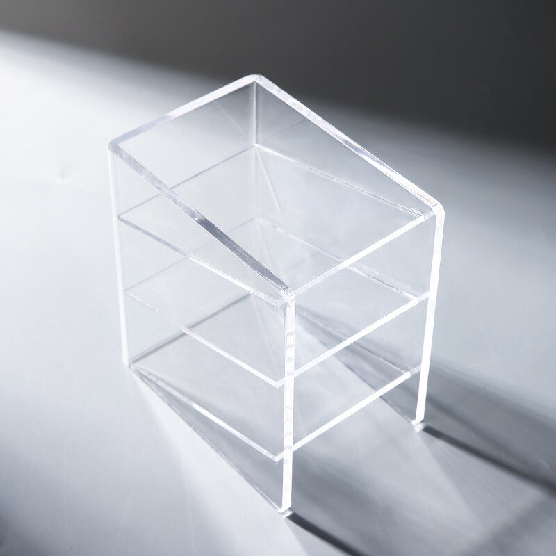 Portalápices transparente de acrílico, caja de almacenamiento multifuncional creativa para oficina, mobiliario de escritorio, caja de bolígrafos, tiendas de oficina